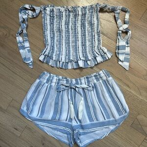 Vintage Havana Girls 2 piece short set size L/14